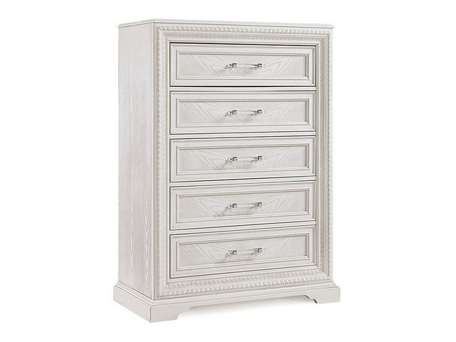 Alexandria Antique White Chest - Ornate Home