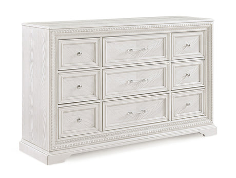 Alexandria Antique White Dresser - Ornate Home
