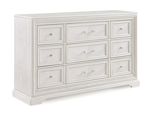 Alexandria Antique White Dresser - Ornate Home