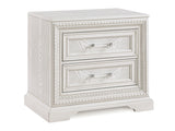 Alexandria Antique White Nightstand - Ornate Home