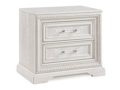 Alexandria Antique White Nightstand - Ornate Home