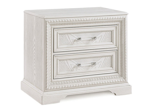 Alexandria Antique White Nightstand - Ornate Home