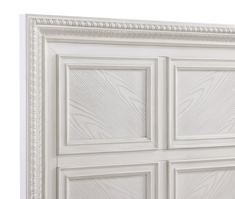 Alexandria Antique White Panel Bedroom Set - Ornate Home