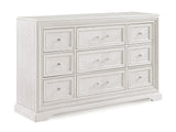Alexandria Antique White Panel Bedroom Set - Ornate Home