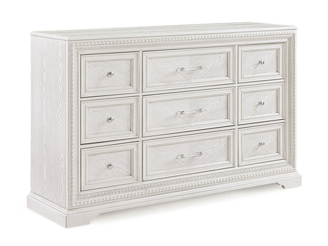 Alexandria Antique White Panel Bedroom Set - Ornate Home