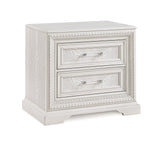 Alexandria Antique White Panel Bedroom Set - Ornate Home