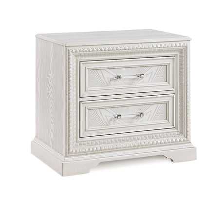 Alexandria Antique White Panel Bedroom Set - Ornate Home