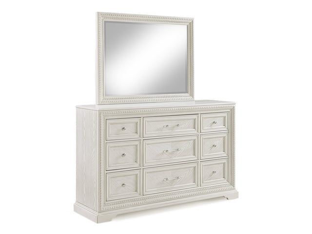 Alexandria Whitewash Dresser Mirror - Ornate Home