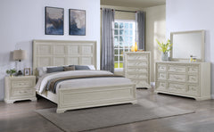 Alexandria Whitewash Dresser Mirror - Ornate Home