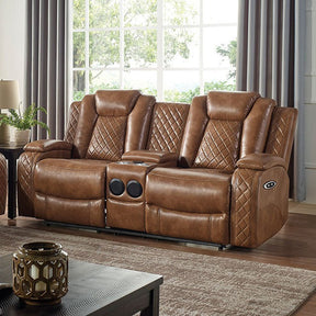 Alexia Brown Power Loveseat - Ornate Home