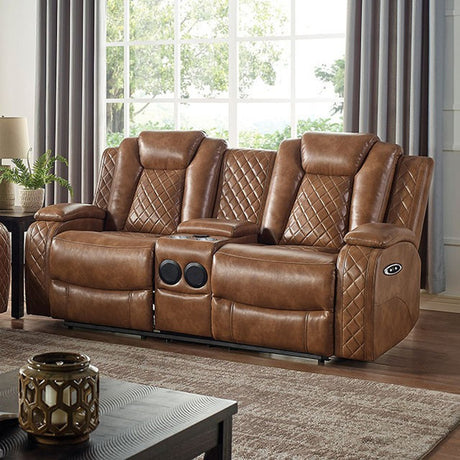 Alexia Brown Power Loveseat - Ornate Home