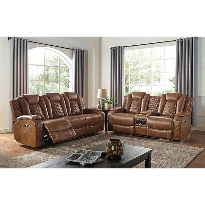 Alexia Brown Power Loveseat - Ornate Home
