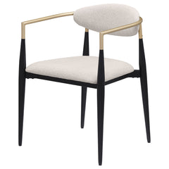 Alexis Beige Arm Chair (Set of 2) - Ornate Home