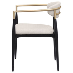 Alexis Beige Arm Chair (Set of 2) - Ornate Home