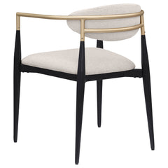 Alexis Beige Arm Chair (Set of 2) - Ornate Home