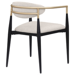 Alexis Beige Arm Chair (Set of 2) - Ornate Home