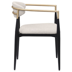 Alexis Beige Arm Chair (Set of 2) - Ornate Home
