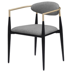 Alexis Grey Arm Chair (Set of 2) - Ornate Home