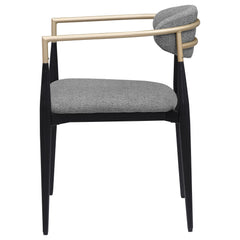 Alexis Grey Arm Chair (Set of 2) - Ornate Home