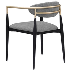 Alexis Grey Arm Chair (Set of 2) - Ornate Home