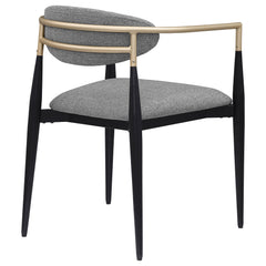 Alexis Grey Arm Chair (Set of 2) - Ornate Home