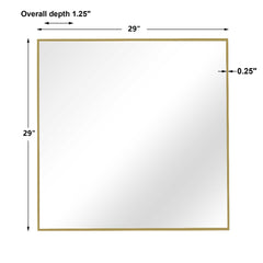 Alexo Gold Square Mirror - Ornate Home