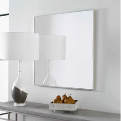Alexo Silver Square Mirror - Ornate Home