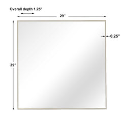 Alexo Silver Square Mirror - Ornate Home