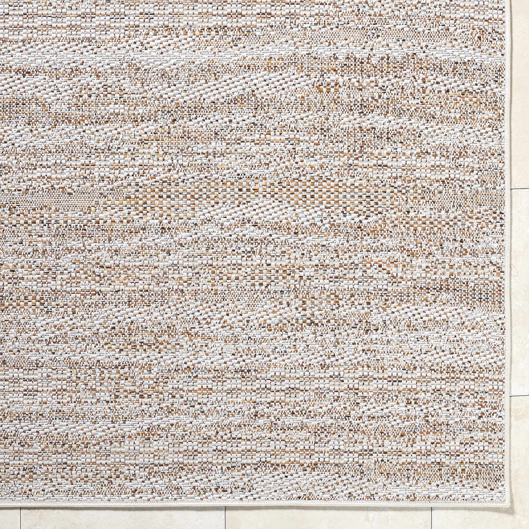 Alezae Beige Outdoor Area Rug - Ornate Home