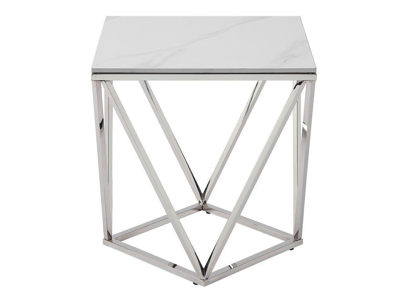 Alfeo Silver End Table - Ornate Home