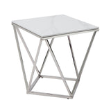 Alfeo Silver End Table - Ornate Home