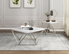 Alfeo Silver End Table - Ornate Home
