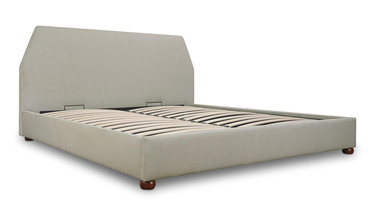 Alfie Green Stripe King Storage Bed - Ornate Home