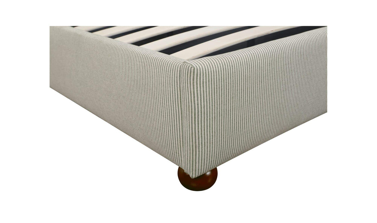 Alfie Green Stripe King Storage Bed - Ornate Home