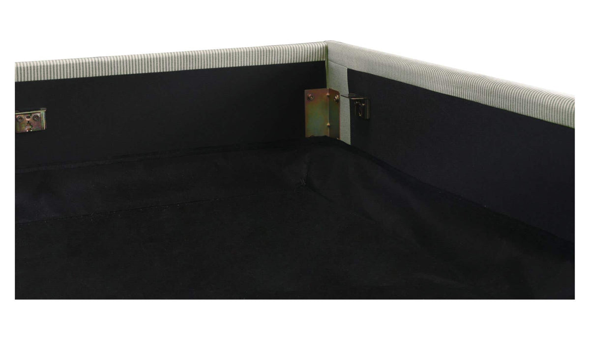 Alfie Green Stripe King Storage Bed - Ornate Home