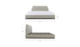 Alfie Green Stripe King Storage Bed - Ornate Home