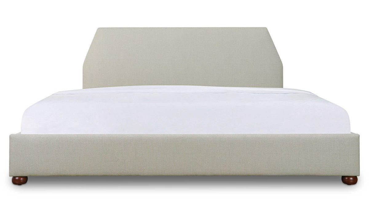 Alfie Green Stripe Queen Storage Bed - Ornate Home