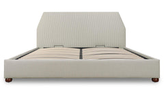 Alfie Green Stripe Queen Storage Bed - Ornate Home