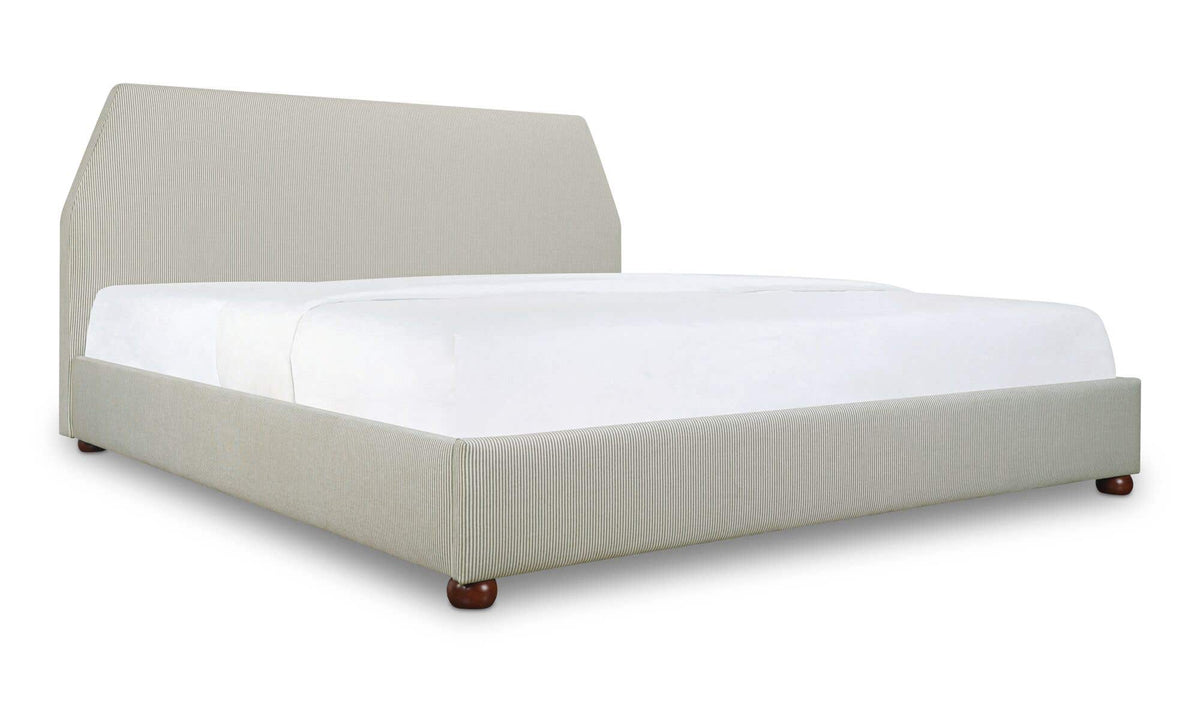 Alfie Green Stripe Queen Storage Bed - Ornate Home