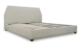 Alfie Green Stripe Queen Storage Bed - Ornate Home