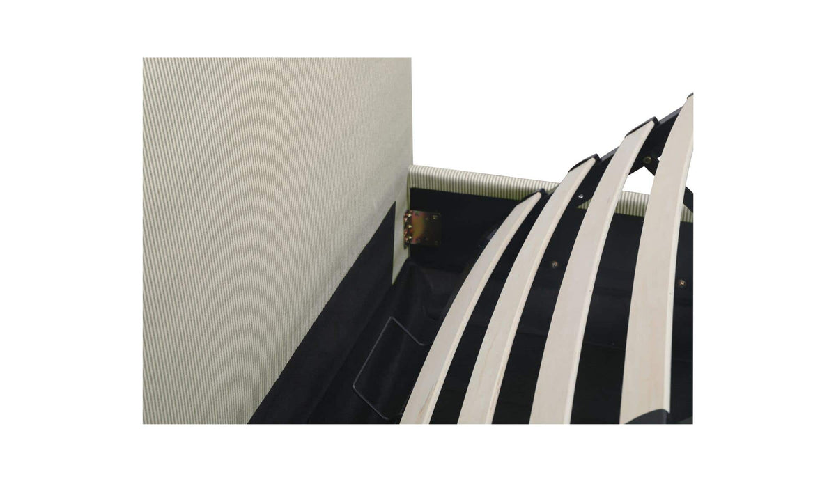 Alfie Green Stripe Queen Storage Bed - Ornate Home