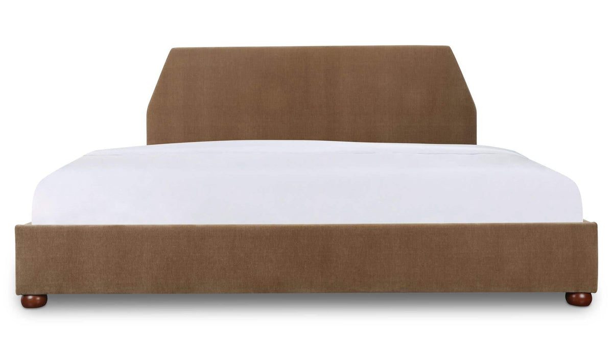 Alfie Light Brown King Storage Bed - Ornate Home