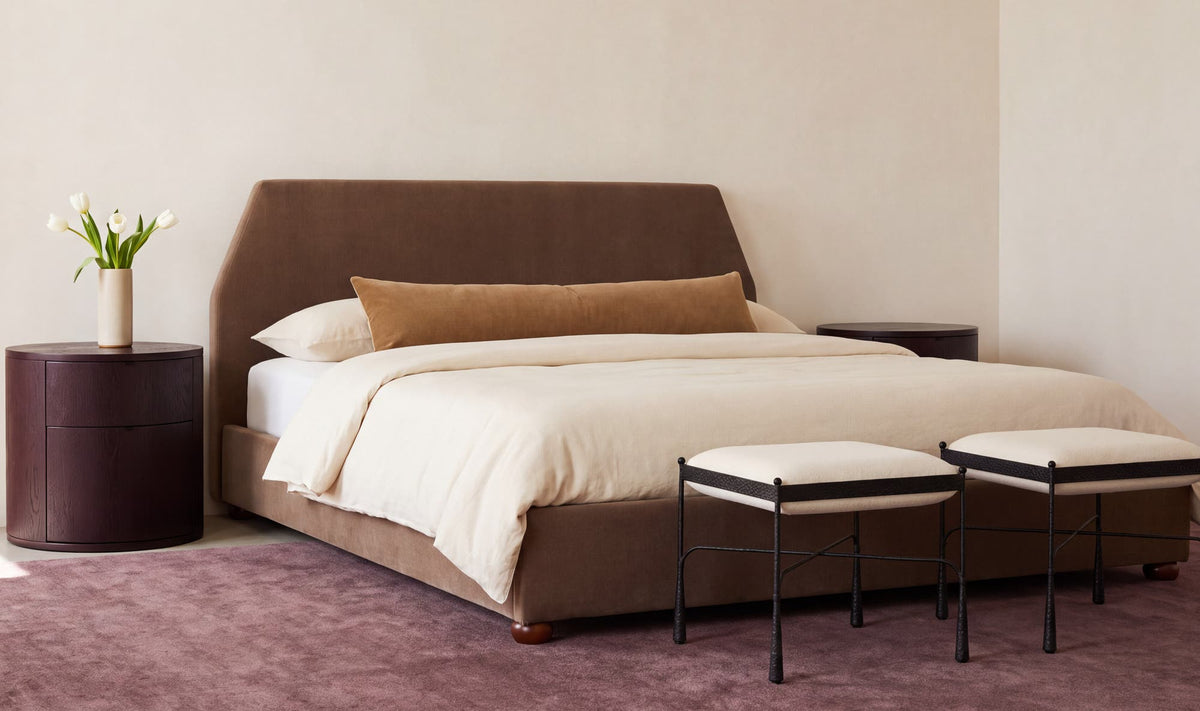 Alfie Light Brown King Storage Bed - Ornate Home