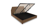 Alfie Light Brown Queen Storage Bed - Ornate Home