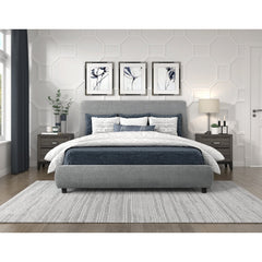 Alford Gray California King Platform Bed - Ornate Home