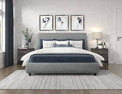 Alford Gray Queen Platform Bed - Ornate Home