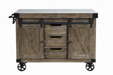 Alforvott Gray Kitchen Cart - Ornate Home
