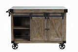 Alforvott Gray Kitchen Cart - Ornate Home