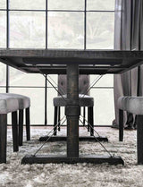 Alfred Antique Black 6 Pc. Dining Table Set w/ Bench - Ornate Home