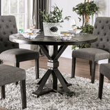 Alfred Antique Black/Ivory 5 Pc. Round Dining Room Set - Ornate Home